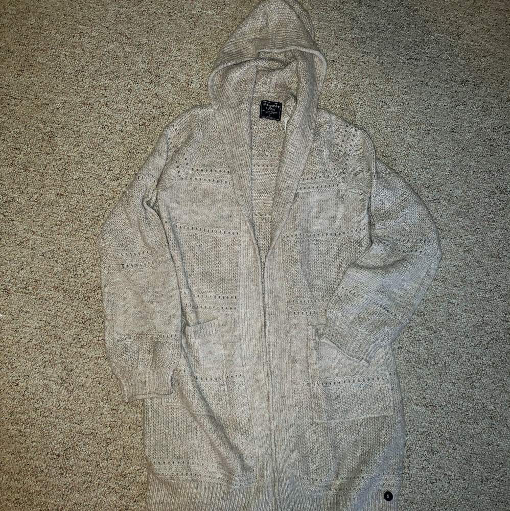 Abercrombie Cardigan hooded sweater S